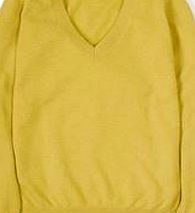 Boden Cashmere V-neck Jumper, Sulphur 34721167