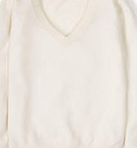 Boden Cashmere V-neck Jumper, White 34720722