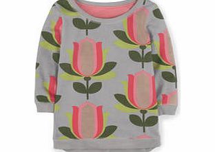 Boden Casual Dip Back Sweater, Blue and White,Blue