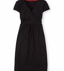 Boden Casual Jersey Dress, Black,Blue,Storm Painterly