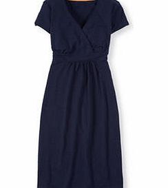 Boden Casual Jersey Dress, Blue,Black,Storm Painterly
