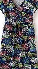 Boden Casual Jersey Dress, Light Navy Flower Spray