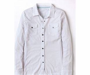Boden Casual Jersey Shirt, Fruit Punch,White 34098574