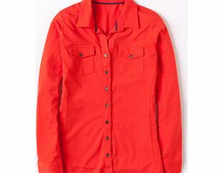 Boden Casual Jersey Shirt, Fruit Punch,White,Washed