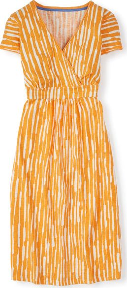 Boden, 1669[^]34818963 Casual Jersey Work Dress Orange Boden, Orange