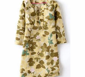 Boden Casual Linen Tunic, Green Rosebud 34009043