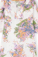 Boden Casual Linen Tunic, Ivory Mimosa 34791178