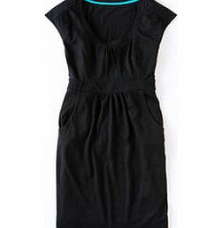 Boden Casual Weekend Dress, Black,Dark Turquoise Stamp