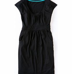 Boden Casual Weekend Dress, Black,Gunpowder Stamp