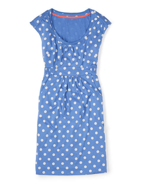 Boden Casual Weekend Dress Soft Blue Pretty Spot