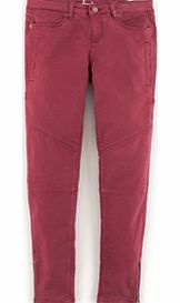 Casual Zip Jeans, Pink 34389460