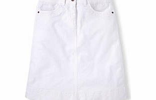 Boden Chic Denim A-line, Denim,White,Ticking