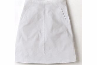 Boden Chino Skirt, White,Oriental Blue,Ceylon