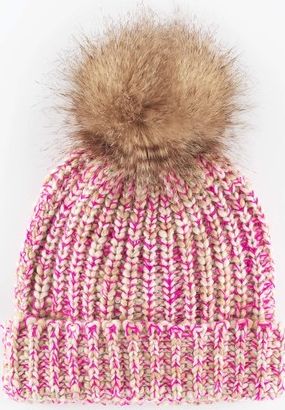 Boden Chunky Knit Hat Agate/Pop Pink Boden, Agate/Pop