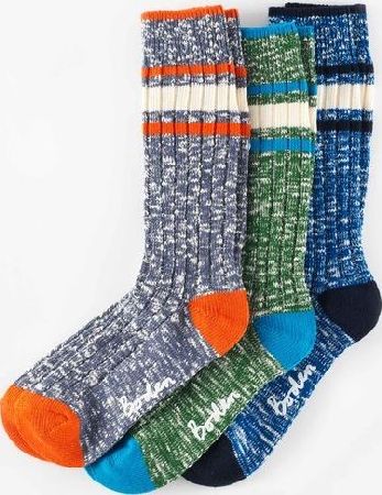Boden Chunky Socks Colour Twist Stripe Boden, Colour