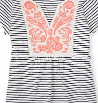 Boden Colette Top, Ivory/Navy 34645002