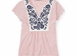 Boden Colette Top, Ivory/Tutti Frutti,Ivory/Navy,Soft
