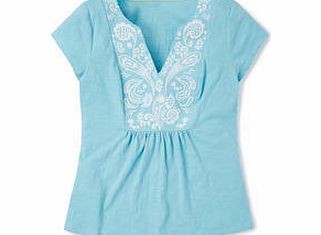 Boden Colette Top, Ivory/Tutti Frutti,Soft