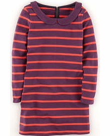 Boden Collared Breton Tunic, Aubergine/Bright Coral