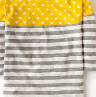 Boden Colourblock Breton, Grey Marl/Daffodil 33992314