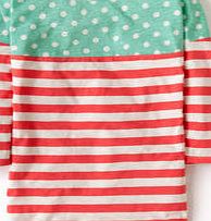 Boden Colourblock Breton, Tropical Peach/Persian Green
