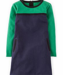 Boden Colourblock Tunic, Navy/Green 34353458