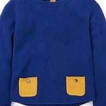 Boden Contrast Pocket Jumper, Blue 34272773