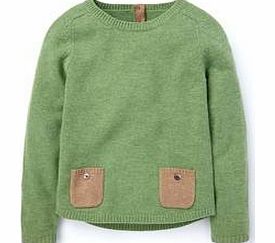 Boden Contrast Pocket Jumper, Green 34251470