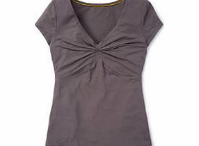 Boden Cora Top, Grey,White,Graphic Blue,Leafy Green
