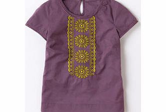 Boden Corinne Top, Blue Chambray,Compote 34107151
