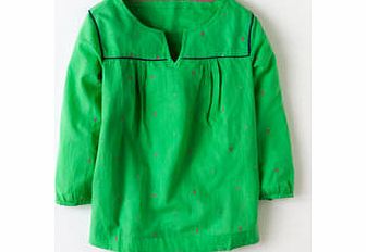 Boden Cotswold Weekend Top, Spring Green,Steel Blue