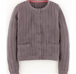 Cotton Cable Cardigan, Grey,Yellow 34251595