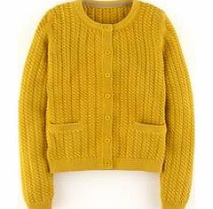 Boden Cotton Cable Cardigan, Yellow,Blue,Grey 34251694