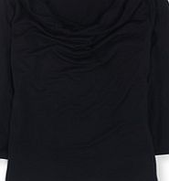 Boden Cowl Neck Top, Black 34641100