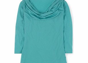 Boden Cowl Neck Top, Black,Ivy Trellis,Mineral,Navy
