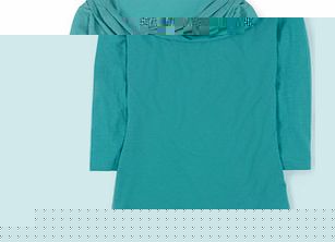 Boden Cowl Neck Top, Mineral,Black,Ivy Trellis,Navy