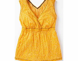 Boden Crinkle Holiday Top, Saffron Scatter