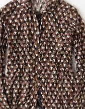 Boden Crinkle Jersey Shirt, Driftwood Love Hearts
