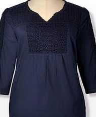 Boden Crochet Flower Top, Blue 33714346