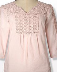 Boden Crochet Flower Top, Dusty Pink 33714619