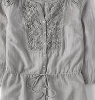 Boden Crochet Lace Blouse, Light Grey 34161562