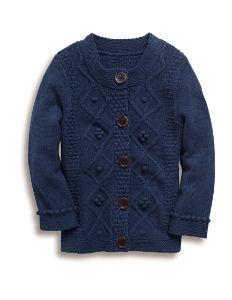 Boden Cropped Cable Cardigan