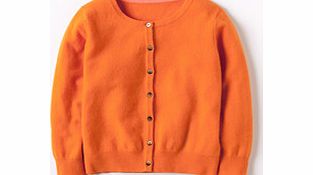 Boden Cropped Cashmere Cardigan, Orange