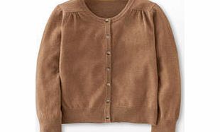 Boden Cropped Cashmere Crew Neck, Brown,Blue,Pop