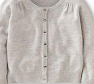 Boden Cropped Cashmere Crew Neck, Silver Melange