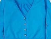 Boden Cropped V-neck Cardigan, Bright Cyan 34709378