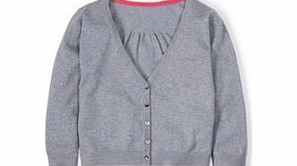 Boden Cropped V-neck Cardigan, Lemon Curd,Grey,Tutti