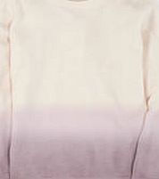 Boden Dip Dye Cashmere Jumper, Lavender Grey/Ivory