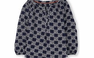 Dolly Top, Sulphur Daisy Chain,Navy Daisy