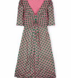 Boden Dorothy Dress, Ivy/Peony Trellis,Blue,Navy/Capri
